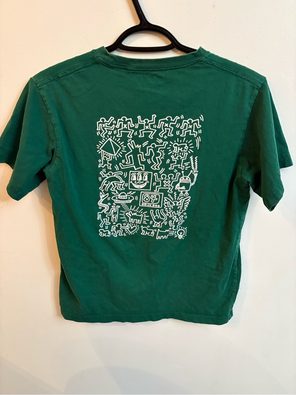 Uniqlo X Keith Haring Green Graphic Tee unisex small - Picture 5 of 7